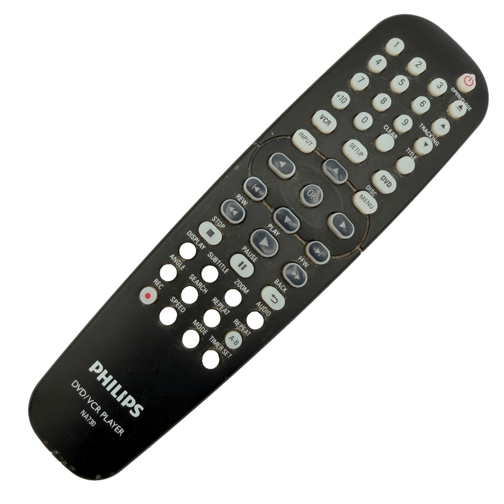 Philips Remote Control NA730 DVD VCR‎ Combo Player Replacement Tested Works OEM